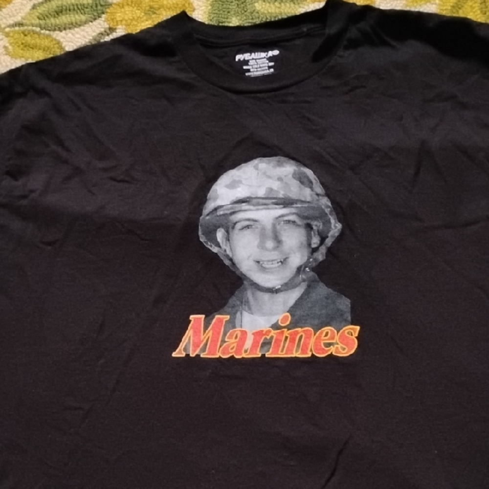Men's Black XL Rubashka Streetwear Marines Shirt Designer 2023